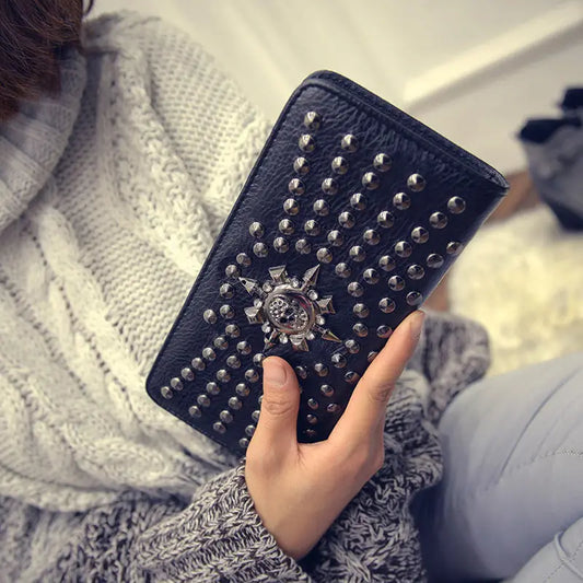 Fabienne´s Leather Skull Clutch Wallet