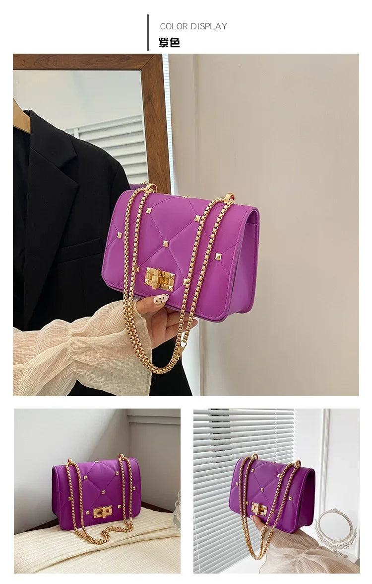 Luxury Chain Crossbody Small Square Bag