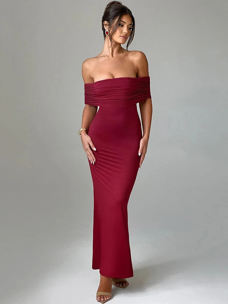 Claire Off-Shoulder Maxi Dress