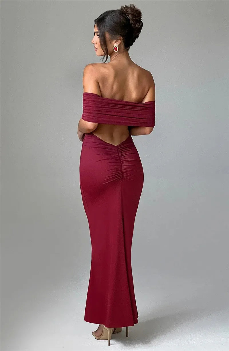 Claire Off-Shoulder Maxi Dress