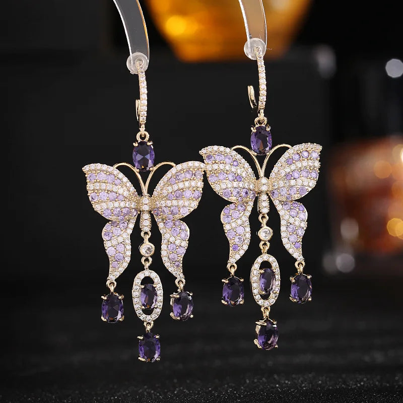 Chic Butterfly Tassel Earrings