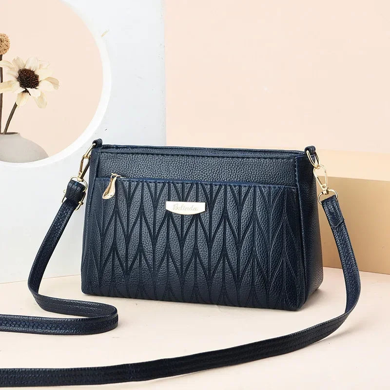 Cute Multi-Zipper Crossbody Handbag