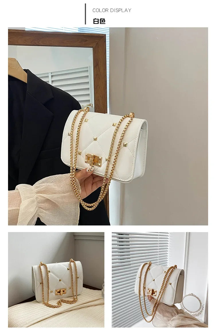 Luxury Chain Crossbody Small Square Bag