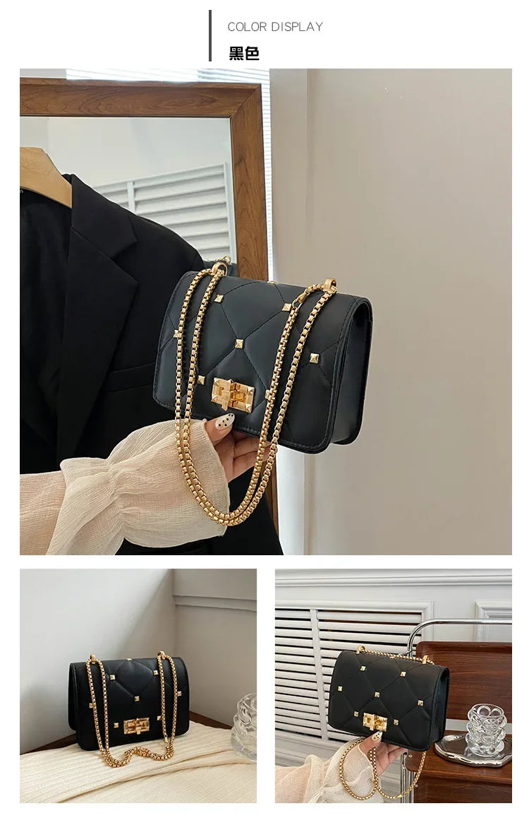 Luxury Chain Crossbody Small Square Bag