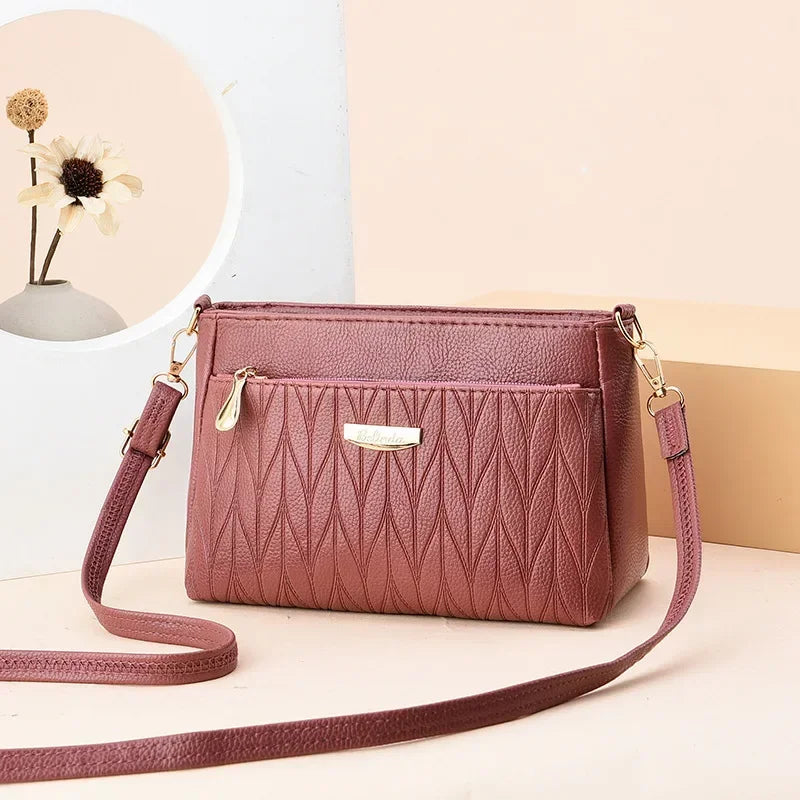 Cute Multi-Zipper Crossbody Handbag