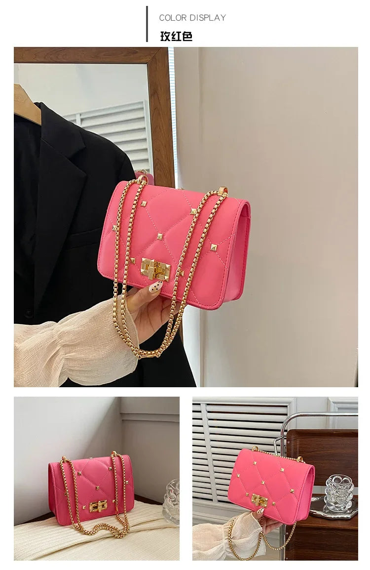 Luxury Chain Crossbody Small Square Bag