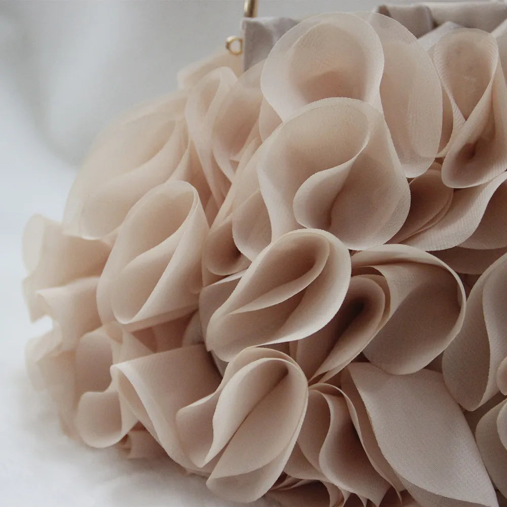 Bianca's Satin Floral Clutch Bag