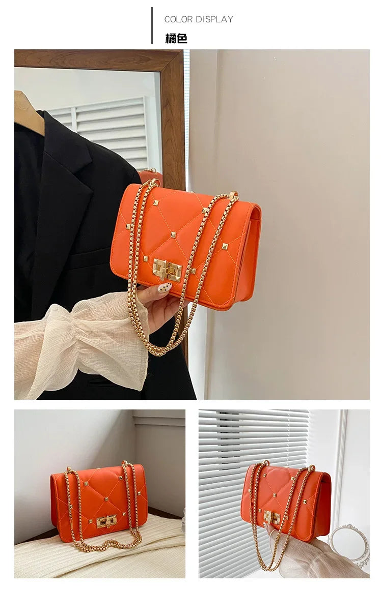 Luxury Chain Crossbody Small Square Bag