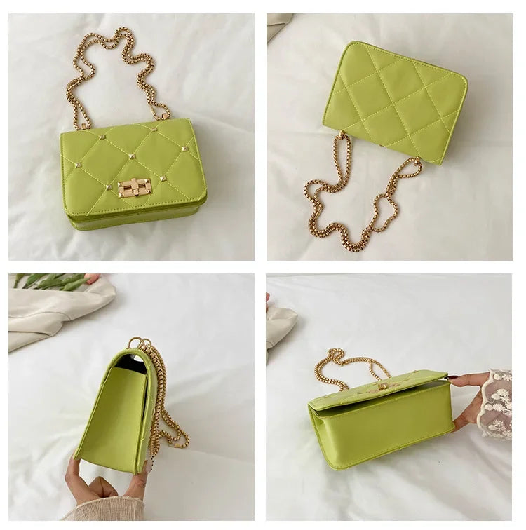 Luxury Chain Crossbody Small Square Bag