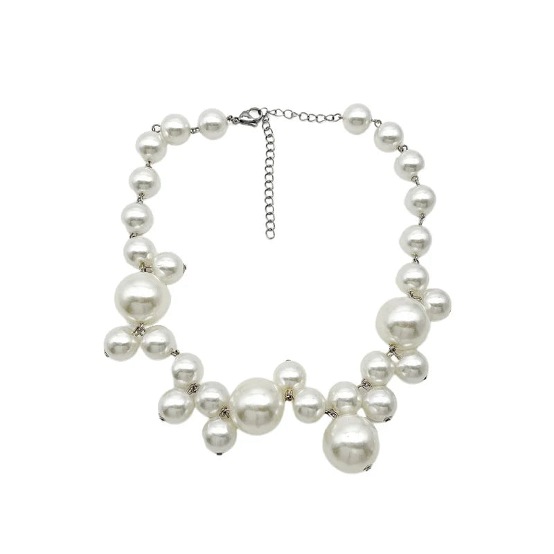 Vintage Pearl Collarbone Necklace