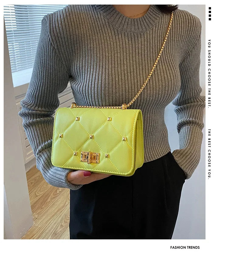 Luxury Chain Crossbody Small Square Bag