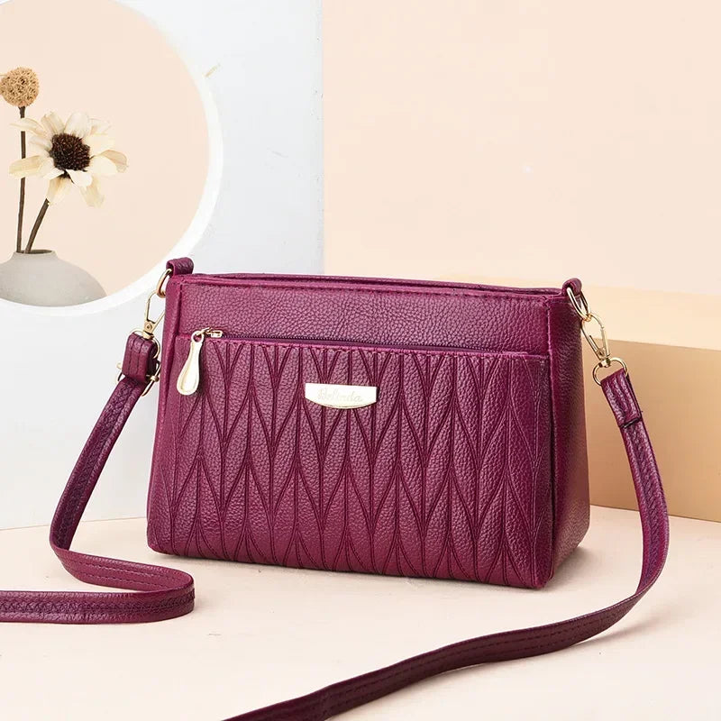 Cute Multi-Zipper Crossbody Handbag