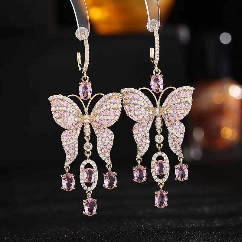 Chic Butterfly Tassel Earrings