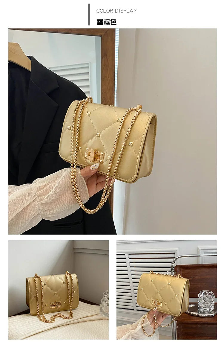 Luxury Chain Crossbody Small Square Bag