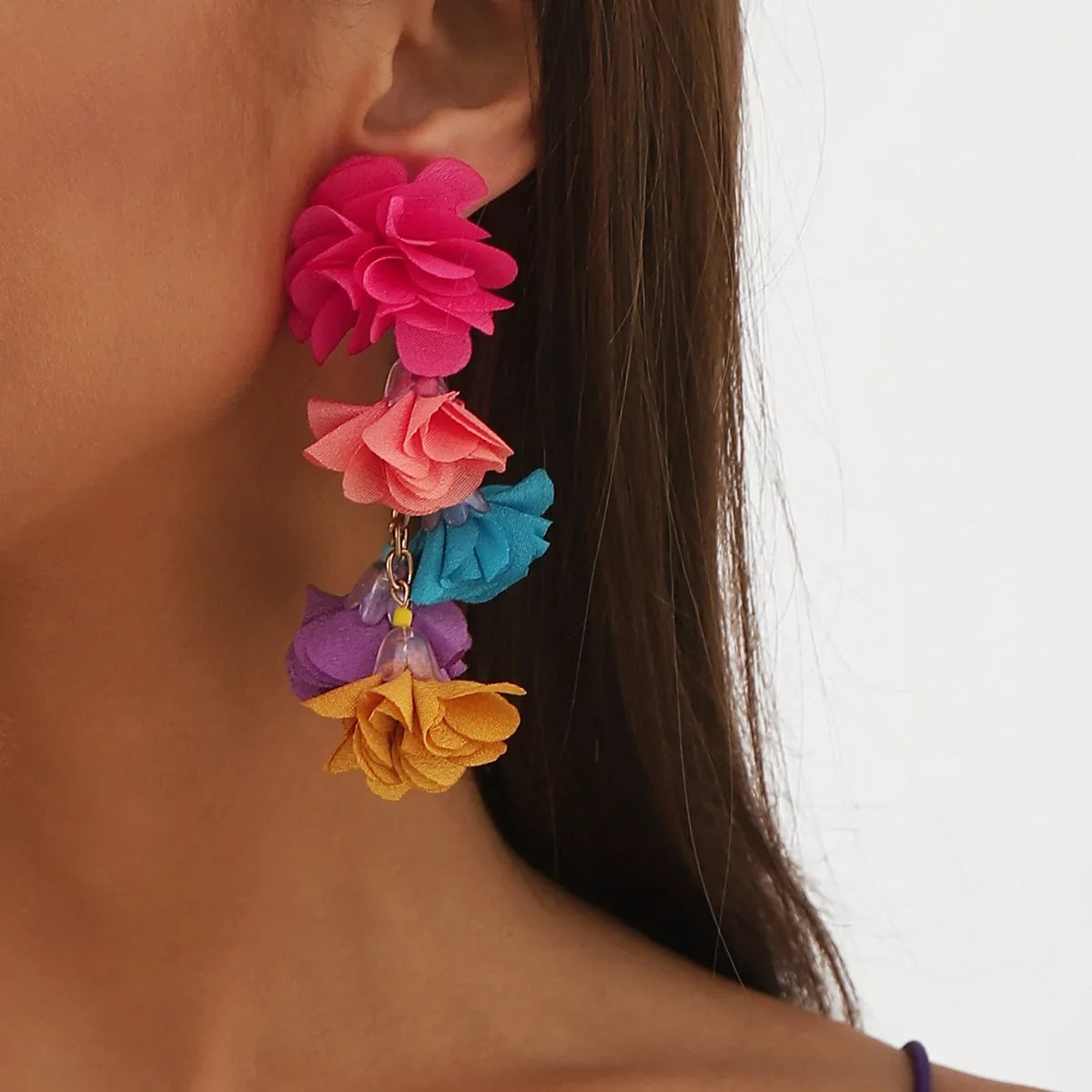 Fashionable Flower Earrings