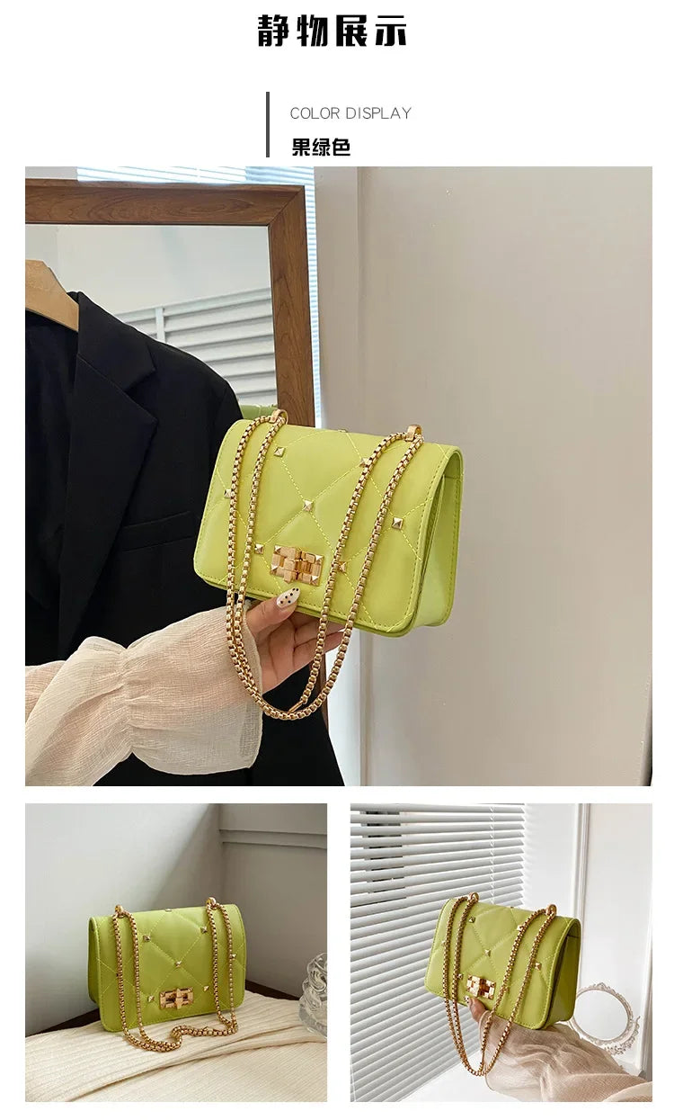 Luxury Chain Crossbody Small Square Bag