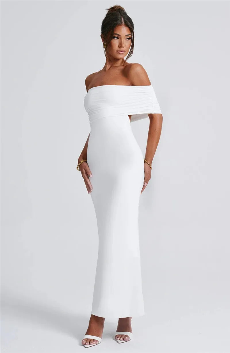 Claire Off-Shoulder Maxi Dress