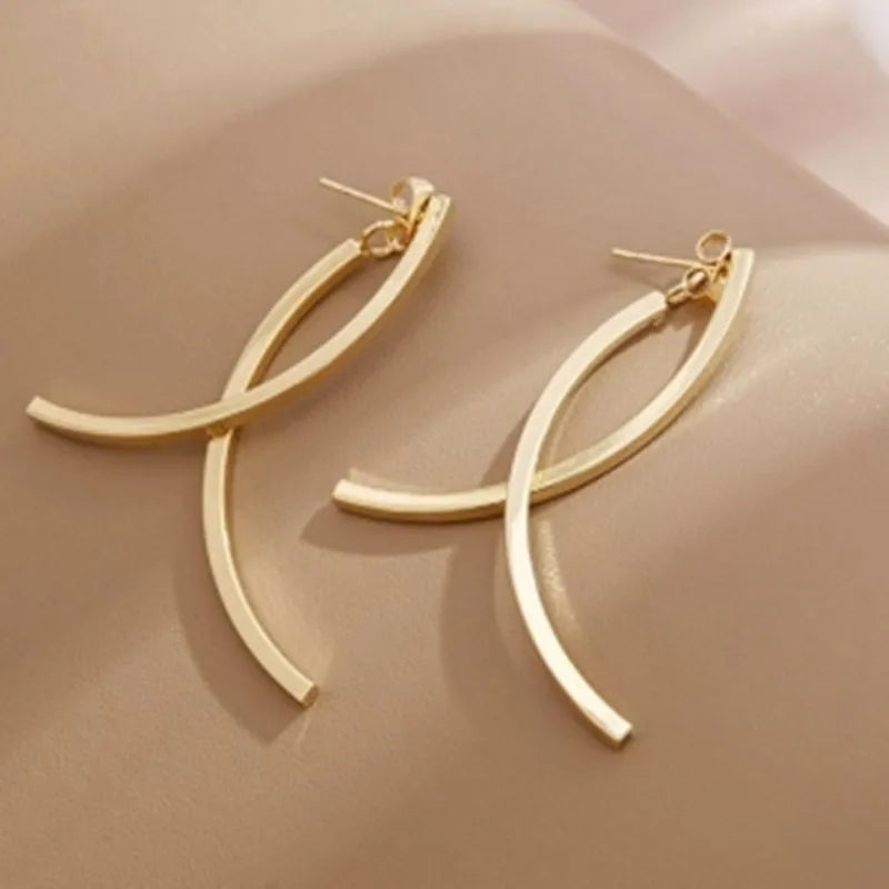 Glossy Fish Shape Earrings