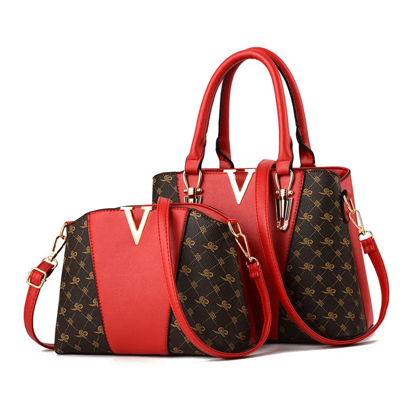 Victoria´s Elegant 2-Piece Leather Bag Set