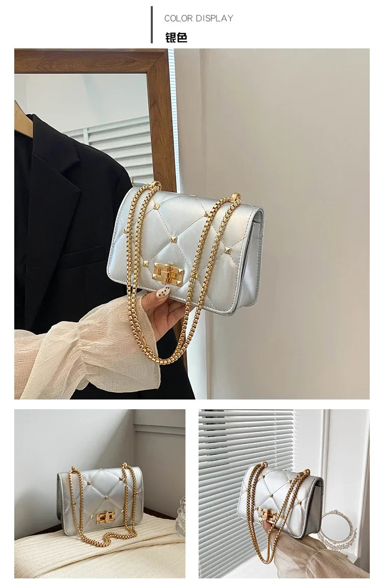 Luxury Chain Crossbody Small Square Bag