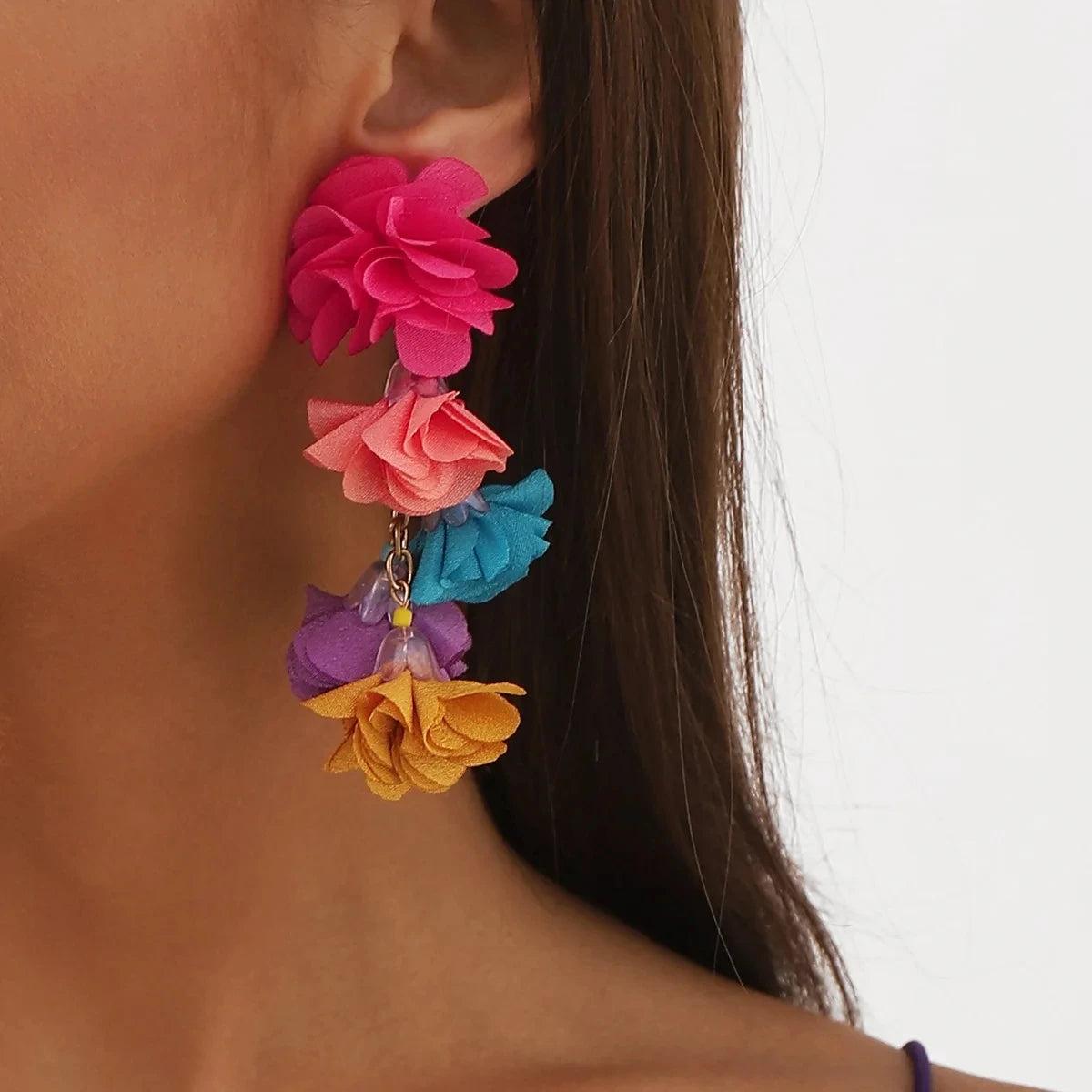 Fashionable Flower Earrings