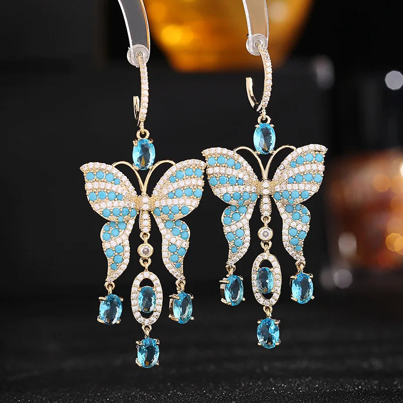 Chic Butterfly Tassel Earrings