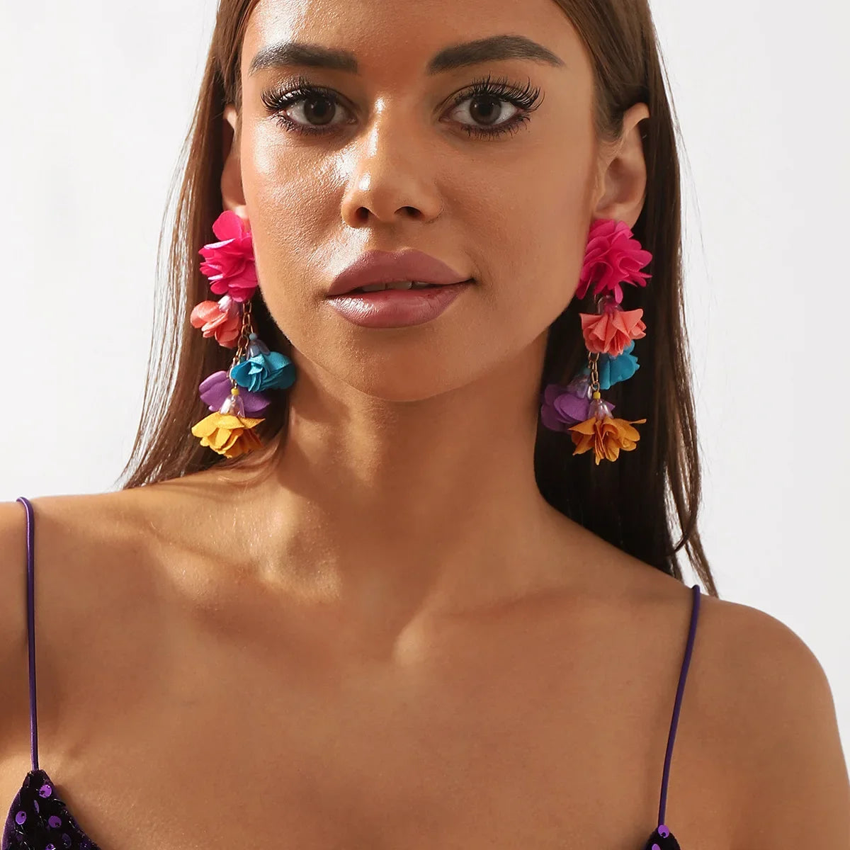 Fashionable Flower Earrings