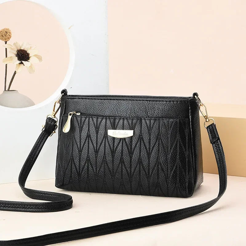 Cute Multi-Zipper Crossbody Handbag