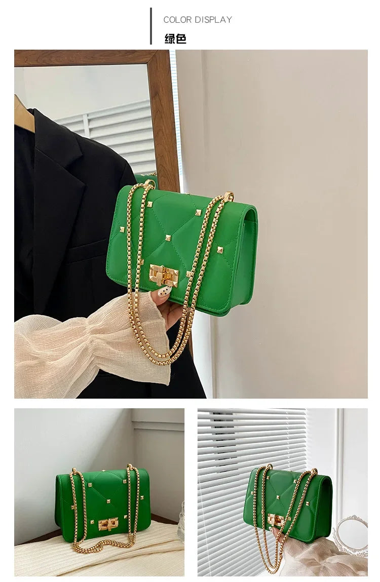 Luxury Chain Crossbody Small Square Bag