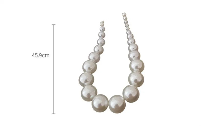 Vintage Pearl Collarbone Necklace