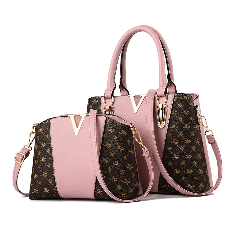 Victoria´s Elegant 2-Piece Leather Bag Set