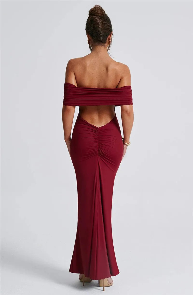 Claire Off-Shoulder Maxi Dress